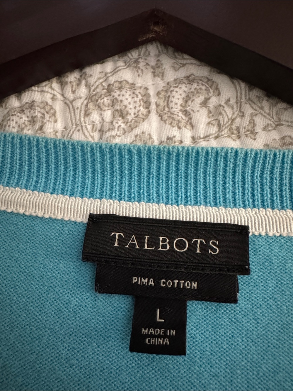 Talbots Teal Button-Front Cardigan - Picture 2 of 2